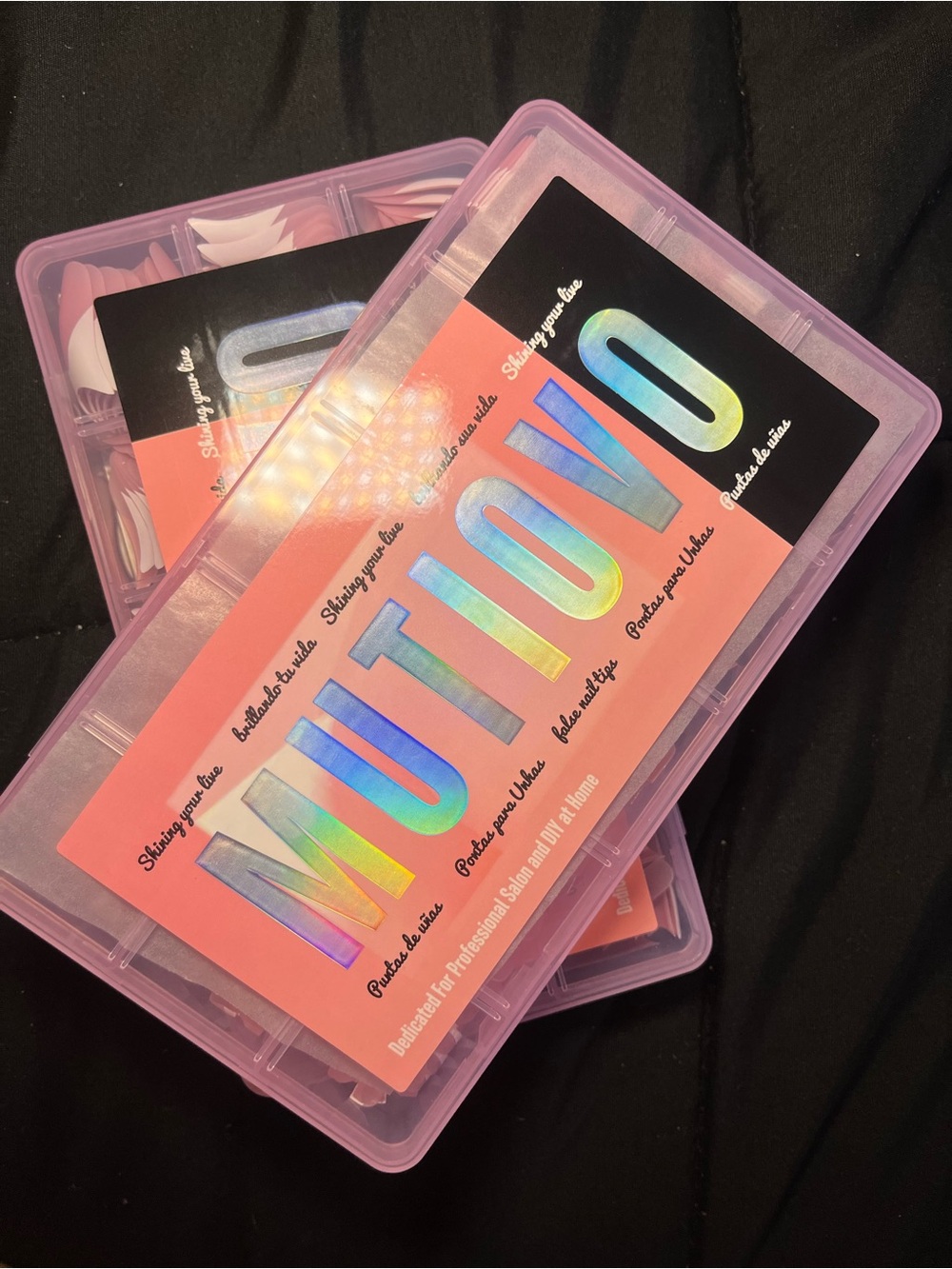 Mutiovo French Tip Nails and Toe Nails